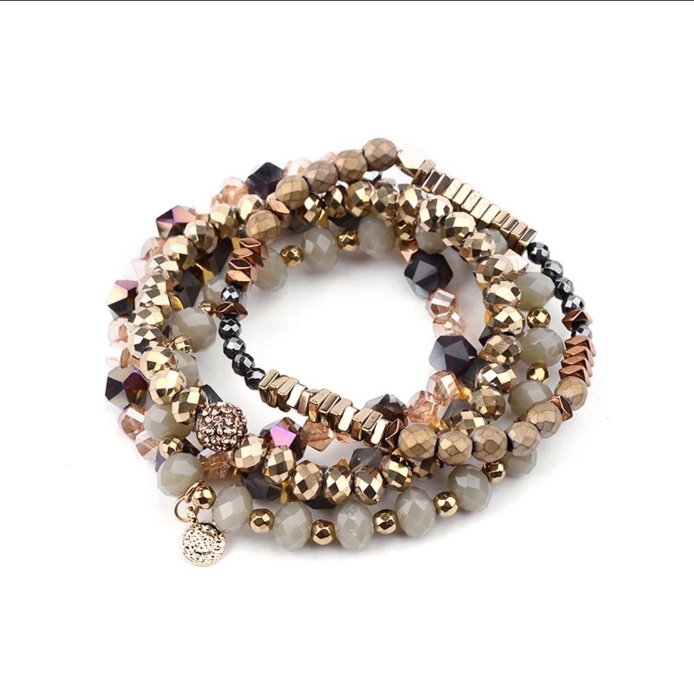 Beautiful 5Pc/Set Multilayer Trendy Natural Stone - Picture 4 of 8